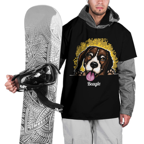 Накидка на куртку 3D с принтом Бигль (Beagle) в Тюмени, 100% полиэстер |  | animal | beagle | dog | hunting dog | бигль | год собаки | гончая собака | друг человека | животное | зверь | кинолог | охотничья собака | пес | порода собак | собака бигль | собаковод | собачка | хищник