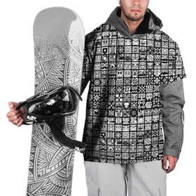Накидка на куртку 3D с принтом Геометри Даш паттерн | Geometry Dash в Новосибирске, 100% полиэстер |  | demon | game | geometry dash | геометри даш | геометрии даш | геометрии дэш | геометрия даш | игра | паттерн