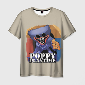Мужская футболка 3D с принтом Poppy Playtime | ХАГГИ ВАГГИ в Тюмени, 100% полиэфир | прямой крой, круглый вырез горловины, длина до линии бедер | poppy playtime | игра | кукла | монстр | плэйтайм | попи плей тайм | попи плэй тайм | попиплейтам | попиплэйтайм | поппи плейтайм | поппиплэйтайм | хагги вагги | хаги ваги | хоррор