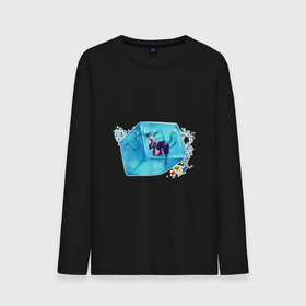 Мужской лонгслив хлопок с принтом в кубике льда , 100% хлопок |  | Тематика изображения на принте: 2d | айс | аниме | анимешка | вода | голубые волосы | девушка | лед | пузыри | рыба | рыбки | тян | холод | японский