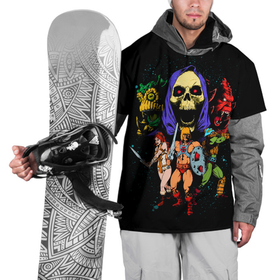 Накидка на куртку 3D с принтом Хи Мен и властелины вселенной (главные герои) , 100% полиэстер |  | skeletor | кринджер | мультфильм | ретро | скелетор | тила | тила на | хи мен | химен и властелины вселенной | эвиллин
