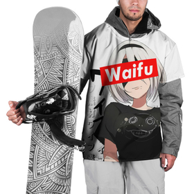 Накидка на куртку 3D с принтом Waifu   2B Nier в Санкт-Петербурге, 100% полиэстер |  | 2b | anime girl | nier automata | waifu | waifu material | вайфу | игры