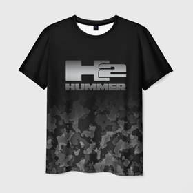 Мужская футболка 3D с принтом H2 | HUMMER LOGO в Кировске, 100% полиэфир | прямой крой, круглый вырез горловины, длина до линии бедер | auto | h1 | h2 | hammer | hmmwv | hummer | logo | авто | ам | военный | военный автомобиль | лого | логотип | милитари | миллитари | хаки | хамер | хаммер