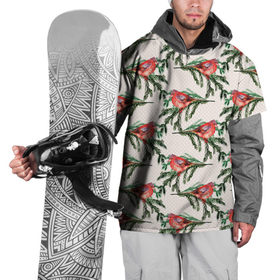 Накидка на куртку 3D с принтом Снегири паттерн в Санкт-Петербурге, 100% полиэстер |  | Тематика изображения на принте: зима | зимняя птица | новый год | птица | птичка | снегири | снегирь