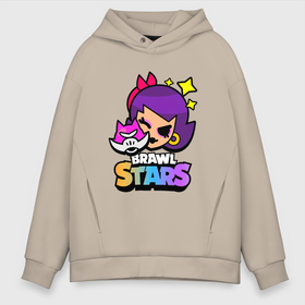 Мужское худи Oversize хлопок с принтом ЛОЛА BRAWLSTARS в Санкт-Петербурге, френч-терри — 70% хлопок, 30% полиэстер. Мягкий теплый начес внутри —100% хлопок | боковые карманы, эластичные манжеты и нижняя кромка, капюшон на магнитной кнопке | brawl | brawl stars | brawlstars | lola | бравл | бравлстарс | лола | лоли | разрушитель