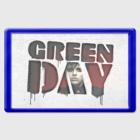 Магнит 45*70 с принтом Green day on wall в Кировске, Пластик | Размер: 78*52 мм; Размер печати: 70*45 | alternative | green day | greenday | music | punk | punkrock | rock | альтернатива | грин дэй | гриндэй | музыка | панк | панкрок | рок