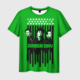 Мужская футболка 3D с принтом Green day is here в Курске, 100% полиэфир | прямой крой, круглый вырез горловины, длина до линии бедер | alternative | green day | greenday | music | punk | punkrock | rock | альтернатива | грин дэй | гриндэй | музыка | панк | панкрок | рок