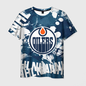Мужская футболка 3D с принтом Эдмонтон Ойлерз | Edmonton Oilers , 100% полиэфир | прямой крой, круглый вырез горловины, длина до линии бедер | edmonton | edmonton oilers | hockey | nhl | oilers | usa | нхл | ойлерз | спорт | сша | хоккей | шайба | эдмонтон | эдмонтон ойлерз