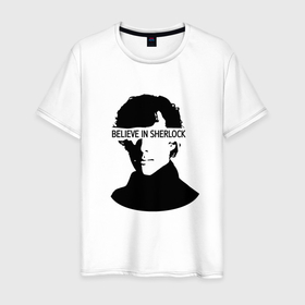 Мужская футболка хлопок с принтом шерлок 2023 в Новосибирске, 100% хлопок | прямой крой, круглый вырез горловины, длина до линии бедер, слегка спущенное плечо. | sherlock | бенедикт | бенедикт камбербэтч | ватсон | кембербетч | мориарти | шерлок