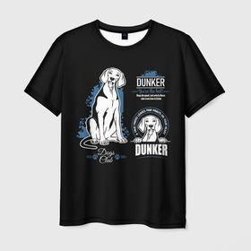 Мужская футболка 3D с принтом Дункер (Dunker) в Санкт-Петербурге, 100% полиэфир | прямой крой, круглый вырез горловины, длина до линии бедер | animal | dog | dunker dog | hound dog | norwegian hound | год собаки | гончая собака | друг человека | дункер | животное | зверь | кинолог | норвежская гончая | пёс | порода собак | собака | собака дункер | собаковод | щенок