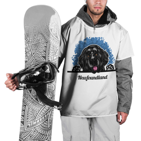 Накидка на куртку 3D с принтом Ньюфаундленд (Newfoundland) в Тюмени, 100% полиэстер |  | Тематика изображения на принте: animal | diver dog | dog | newfoundland dog | год собаки | друг человека | животное | зверь | кинолог | ньюфаундленд | пёс | порода собак | собака | собака водолаз | собака ньюфаундленд | собаковод | щенок