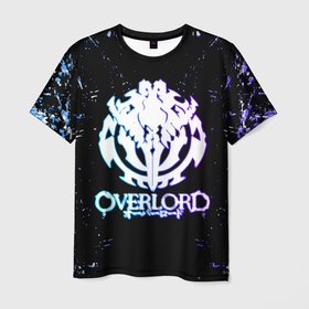 Мужская футболка 3D с принтом OVERLORD | оверлорд neon | НЕОН в Тюмени, 100% полиэфир | прямой крой, круглый вырез горловины, длина до линии бедер | anime | overlord | overlord ending | overlord opening | айнз | аниме | оверлорд