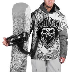 Накидка на куртку 3D с принтом BANDANA (SCULL) в Тюмени, 100% полиэстер |  | bandana | bbt | big baby tape | kizaru | rap | trap | бандана | ббт | биг бейби тейп | кизару | реп | треп