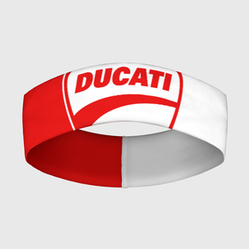 Повязка на голову 3D с принтом DUCATI WHITE RED STYLE LOGO в Петрозаводске,  |  | ducati | italy | moto | motocycle | racing | sport | дукати | италия | мото | мотоспорт | мотоцикл | рейсинг | спорт
