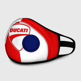 Маска из неопрена с принтом DUCATI WHITE RED STYLE LOGO в городе Новоалтайск, неопрен 100% | Форма огибающая нос. Резинки для ушей с дополнительной резинкой на затылке. Клапан для выдоха для активного дыхания при занятиях спортом. Эластичный материал маски и окантовки для лучшего растяжения и прилегания маски.  | ducati | italy | moto | motocycle | racing | sport | дукати | италия | мото | мотоспорт | мотоцикл | рейсинг | спорт