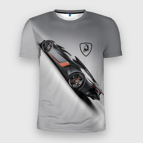 Мужская футболка 3D Slim с принтом Lamborghini   не для всех в Екатеринбурге, 100% полиэстер с улучшенными характеристиками | приталенный силуэт, круглая горловина, широкие плечи, сужается к линии бедра | car | italy | lamborghini | power | prestige | автомобиль | автоспорт | италия | ламборгини | мощь | престиж