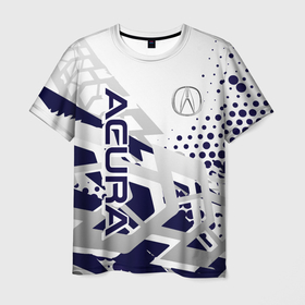 Мужская футболка 3D с принтом Acura (Акура) в Белгороде, 100% полиэфир | прямой крой, круглый вырез горловины, длина до линии бедер | acura | mdx | nsx | авто | автомобиль | автоспорт | акура | лого | машина