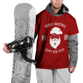 Накидка на куртку 3D с принтом Дед мороз ХИПСТЕР (Арт 1) в Курске, 100% полиэстер |  | дед мороз | новый год | новый год 2022 | праздники | рождество | с новым годом | санта клаус