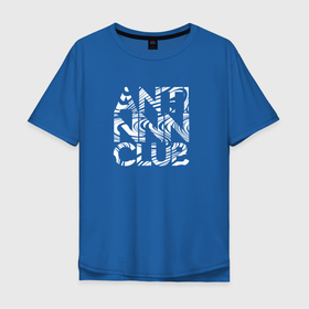 Мужская футболка хлопок Oversize с принтом Anti NNN club в Тюмени, 100% хлопок | свободный крой, круглый ворот, “спинка” длиннее передней части | nnn | no nut | no nut noveber | nonstop nut | джедай | светлые силы | силы добра | ситх | челлендж | челлендж ноября