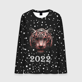 Мужской лонгслив 3D с принтом New Year Immortal Tiger в Новосибирске, 100% полиэстер | длинные рукава, круглый вырез горловины, полуприлегающий силуэт | 2022 | 22 | christmas | claus | deer | frost | immortal | new | santa | second | snow | spruce | symbol | team | three | tiger | tree | twenty | winter | year | второй | год | года | двадать | дед | елка | ель | зима | клаус | мороз | нового
