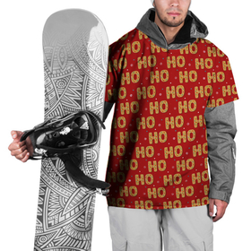 Накидка на куртку 3D с принтом HO HO HO в Курске, 100% полиэстер |  | background | christmas | cookies | holiday | new year | snowflakes | texture | новый год | печенье | праздник | рождество | снежинки | текстура | фон