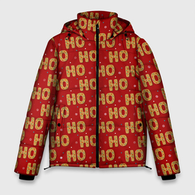 Мужская зимняя куртка 3D с принтом HO HO HO в Петрозаводске, верх — 100% полиэстер; подкладка — 100% полиэстер; утеплитель — 100% полиэстер | длина ниже бедра, свободный силуэт Оверсайз. Есть воротник-стойка, отстегивающийся капюшон и ветрозащитная планка. 

Боковые карманы с листочкой на кнопках и внутренний карман на молнии. | background | christmas | cookies | holiday | new year | snowflakes | texture | новый год | печенье | праздник | рождество | снежинки | текстура | фон