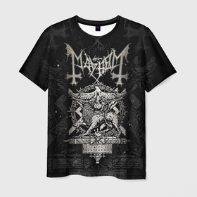 Мужская футболка 3D с принтом MAYHEM   A Season In Blasphemy , 100% полиэфир | прямой крой, круглый вырез горловины, длина до линии бедер | a season in blasphemy | black metal | mayhem | блэкметал | группа | мейхем | метал | рок