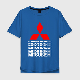 Мужская футболка хлопок Oversize с принтом MITSUBISHI   МИЦУБИСИ   МИТСУБИСИ   МИЦУБИШИ   LOGO STYLE в Белгороде, 100% хлопок | свободный крой, круглый ворот, “спинка” длиннее передней части | asx | eclipse | lancer | logo | mitsubishi | outlander | pajero | style | асх | аутлендер | галант | лансер | лансер 10 | лого | митсубиси | митсубиши | мицубиси | мицубиши | паджеро спорт | стиль
