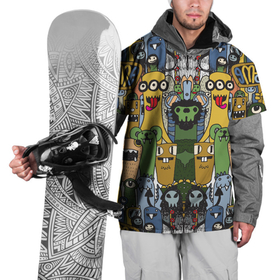 Накидка на куртку 3D с принтом Семья монстров в деле в Белгороде, 100% полиэстер |  | Тематика изображения на принте: монстры | приведения | смешное | существа | чудовище