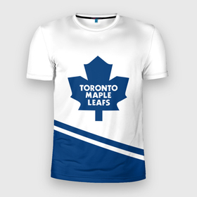 Мужская футболка 3D Slim с принтом Toronto Maple Leafs | Торонто Мейпл Лифс в Петрозаводске, 100% полиэстер с улучшенными характеристиками | приталенный силуэт, круглая горловина, широкие плечи, сужается к линии бедра | hockey | maple leafs | nhl | toronto | toronto maple leafs | usa | мейпл лифс | нхл | спорт | сша | торонто | торонто мейпл лифс | хоккей | шайба