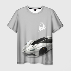 Мужская футболка 3D с принтом Lamborghini Concept sketch , 100% полиэфир | прямой крой, круглый вырез горловины, длина до линии бедер | car | concept | italy | lamborghini | motorsport | power | prestige | sketch | автомобиль | автоспорт | италия | ламборгини | мощь | престиж | эскиз