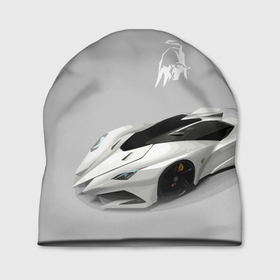 Шапка 3D с принтом Lamborghini Concept sketch в Екатеринбурге, 100% полиэстер | универсальный размер, печать по всей поверхности изделия | car | concept | italy | lamborghini | motorsport | power | prestige | sketch | автомобиль | автоспорт | италия | ламборгини | мощь | престиж | эскиз