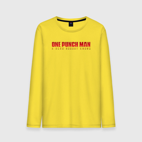 Мужской лонгслив хлопок с принтом One Punch Man a hero nobody knows в Новосибирске, 100% хлопок |  | one punch man | one punchman | onepunchman | аниме | ван панч мен | ванпанчмен | лого | логотип | манга | надпись | сильнейший человек | человек одинудар | человек одного удара