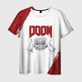 Мужская футболка 3D с принтом Владычица пауков | Doom , 100% полиэфир | прямой крой, круглый вырез горловины, длина до линии бедер | doom | doom eternal | doom slayer | monster | владычица пауков | дум | кибер монстер | кибермонстер | монстер