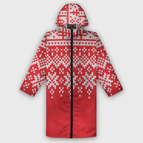 Дождевик унисекс 3D с принтом Knitted Pattern в городе Новоалтайск,  |  | background | christmas | holiday | knitted | knitted pattern | pattern | snow | trees | winter | вязаный | вязаный узор | елки | зима | праздник | рождество | снег | узор | фон