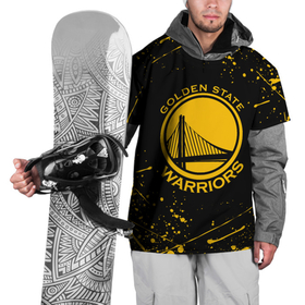 Накидка на куртку 3D с принтом Golden State Warriors: брызги красок в Кировске, 100% полиэстер |  | golden state | golden state warriors | gsw | nba | usa | америка | голден стэйт уорриорз | гсв | нба | сша