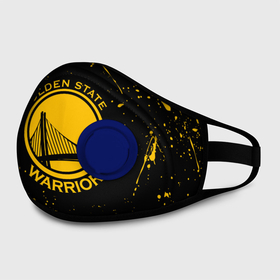 Маска из неопрена с принтом Golden State Warriors: брызги красок в городе Новоалтайск, неопрен 100% | Форма огибающая нос. Резинки для ушей с дополнительной резинкой на затылке. Клапан для выдоха для активного дыхания при занятиях спортом. Эластичный материал маски и окантовки для лучшего растяжения и прилегания маски.  | golden state | golden state warriors | gsw | nba | usa | америка | голден стэйт уорриорз | гсв | нба | сша