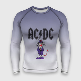 Мужской рашгард 3D с принтом Ангус Янг чертик AC DC в Кировске,  |  | ac dc | acdc | angus young | австралийская | ангус янг | ас дс | асдс | блюз | метал | молния | музыка | рок группа | рокнролл | хард | хардрок