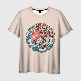 Мужская футболка 3D с принтом Тора. Японский тигр в Курске, 100% полиэфир | прямой крой, круглый вырез горловины, длина до линии бедер | 2022 | 22 | eyes | fangs | japan | japanese | new | ocean | river | sea | second | symbol | tiger | tora | torah | twenty | water | year | вода | второй | глаза | год | года | двадцать | клыки | море | нового | новый | океан | река | символ | тигр | тора 