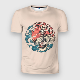 Мужская футболка 3D спортивная с принтом Тора. Японский тигр в Курске, 100% полиэстер с улучшенными характеристиками | приталенный силуэт, круглая горловина, широкие плечи, сужается к линии бедра | 2022 | 22 | eyes | fangs | japan | japanese | new | ocean | river | sea | second | symbol | tiger | tora | torah | twenty | water | year | вода | второй | глаза | год | года | двадцать | клыки | море | нового | новый | океан | река | символ | тигр | тора 