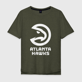 Мужская футболка хлопок Oversize с принтом Атланта Хокс, Atlanta Hawks в Санкт-Петербурге, 100% хлопок | свободный крой, круглый ворот, “спинка” длиннее передней части | Тематика изображения на принте: atlanta | atlanta hawks | hawks | nba | аталанта | атланта | атланта хокс | баскетбол | нба | хокс | хоукс