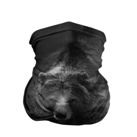 Бандана-труба 3D с принтом EVIL BEAR в Петрозаводске, 100% полиэстер, ткань с особыми свойствами — Activecool | плотность 150‒180 г/м2; хорошо тянется, но сохраняет форму | животное | зверь | злой медведь | злой хищник | лес | оскал медведя | охота | охотник | подарок мужчине | природа | тайга
