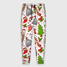 Мужские брюки 3D с принтом Новый Год в Курске, 100% полиэстер | манжеты по низу, эластичный пояс регулируется шнурком, по бокам два кармана без застежек, внутренняя часть кармана из мелкой сетки | background | christmas | gifts | holiday | new year | pictures | skates | snowman | socks | tree | елка | коньки | новый год | носки | подарки | праздник | рисунки | рождество | снеговик | фон