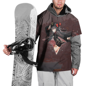 Накидка на куртку 3D с принтом Ху Тао в примогеме Genshin Impact в Санкт-Петербурге, 100% полиэстер |  | genshin impact | hu tao | аниме | ваншэн | геншин импакт | геншин удар | копье | огонь | пиро | ху тао | хутава