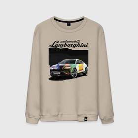 Мужской свитшот хлопок с принтом Lamborghini Urus   это очень круто в Курске, 100% хлопок |  | bull | car | design | lamborghini | motorsport | power | prestige | urus | автомобиль | автоспорт | бык | дизайн | ламборгини | мощь | престиж