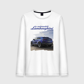 Мужской лонгслив хлопок с принтом Lamborghini Urus Sport в Екатеринбурге, 100% хлопок |  | bull | car | design | lamborghini | motorsport | power | prestige | urus | автомобиль | автоспорт | бык | дизайн | ламборгини | мощь | престиж