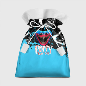 Подарочный 3D мешок с принтом Монстр Хагги Вагги из игры Poppy Playtime в Тюмени, 100% полиэстер | Размер: 29*39 см | Тематика изображения на принте: 