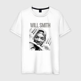 Мужская футболка хлопок с принтом Will Smith. в Белгороде, 100% хлопок | прямой крой, круглый вырез горловины, длина до линии бедер, слегка спущенное плечо. | will smith | американский актёр | известные люди | режиссер | репер | уилл смит | хипхоп исполнитель