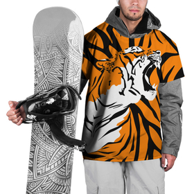 Накидка на куртку 3D с принтом Тигровый окрас в Екатеринбурге, 100% полиэстер |  | 2022 | aggressive | brindle color | fangs | in profile | new year | open mouth | predator | tiger | year of the tiger | агрессивный | в профиль | год тигра | клыки | новый год | открытая пасть | тигр | тигровый окрас | хищник