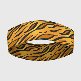 Повязка на голову 3D с принтом Тигровый Окрас (Tiger) в Новосибирске,  |  | animal | beast | cat | predator | tiger | амурский тигр | белый тигр | год тигра | животное | зверь | кот | полосатая кошка | саблезубый тигр | тигр | хищник | царь джунглей | шерхан